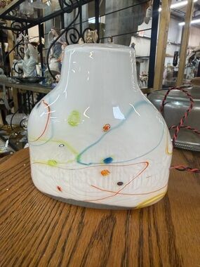 Ursa Major France Glass Millefiori Art Glass Lamp Signed 8in